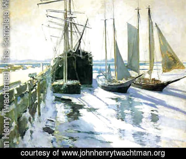 John Henry Twachtman - Winter, Gloucester Harbor