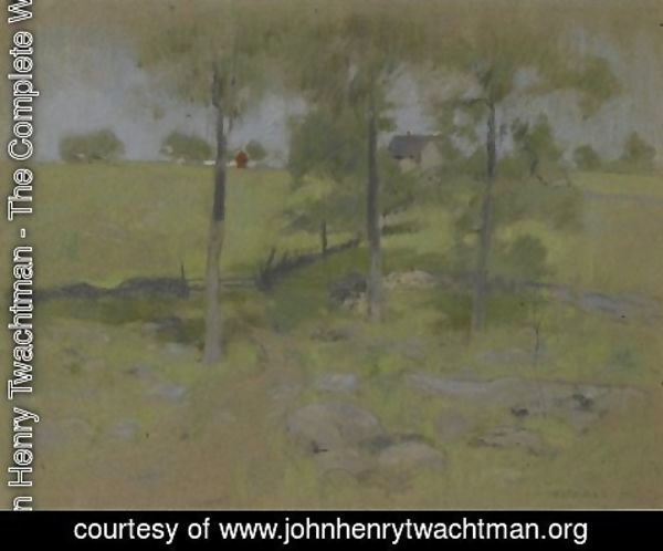 John Henry Twachtman - Three Trees, c.1888-95