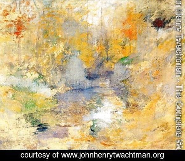 John Henry Twachtman - Hemlock Pool, Autumn