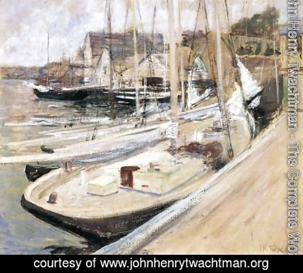 John Henry Twachtman - Fishing Boats at Gloucester