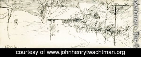 John Henry Twachtman - Artists House  Greenwich  Connecticut