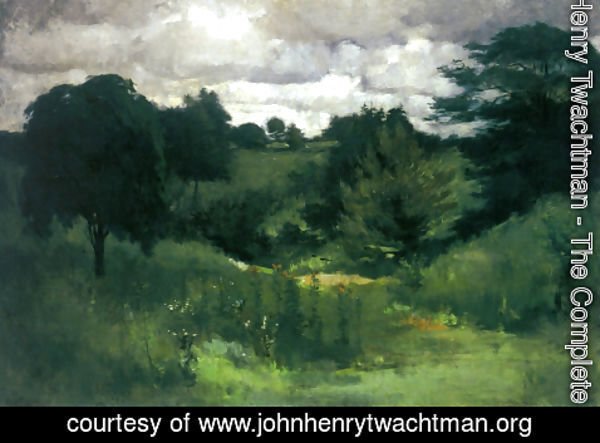 John Henry Twachtman - Dark Trees  Cincinnati