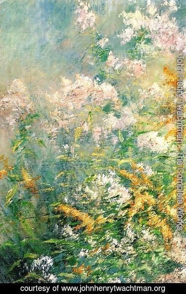 John Henry Twachtman - Meadow Flowers Aka Golden Rod And Wild Asters
