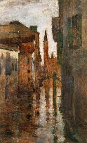 John Henry Twachtman - The Campanile  Late Afternoon