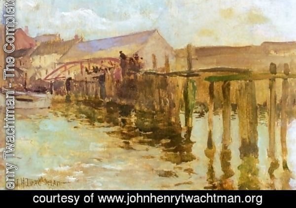 John Henry Twachtman - The Landing  Newport