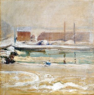 John Henry Twachtman - View From The Holley House  Winter