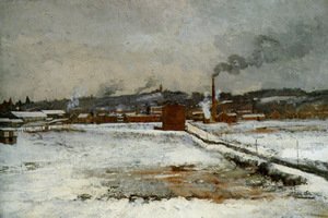 John Henry Twachtman - Winter  Mill Creek Valley  Cincinnati