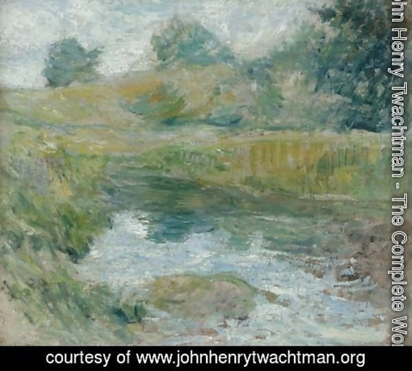 John Henry Twachtman - Pond in Spring