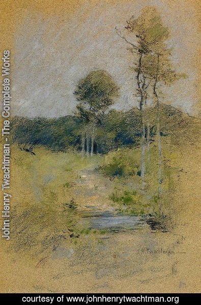 John Henry Twachtman - Spring Landscape 2