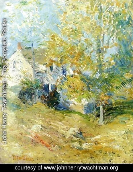 John Henry Twachtman - The Artist's House Through the Trees