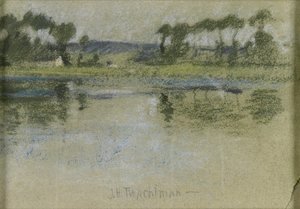 John Henry Twachtman - Trees Across the River