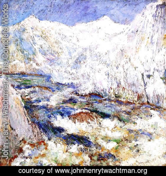 John Henry Twachtman - The Rapids, Yellowstone