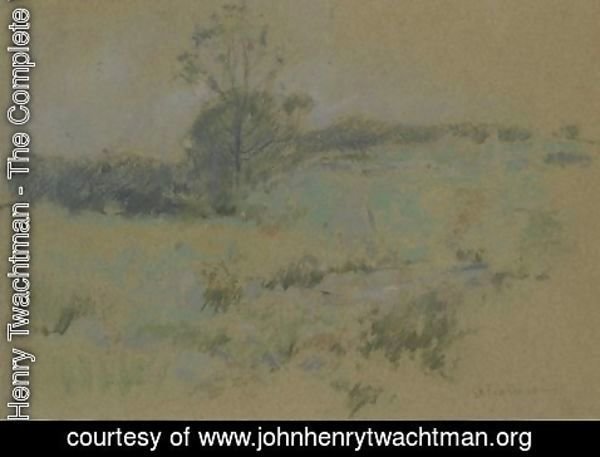 John Henry Twachtman - Study of a Landscape
