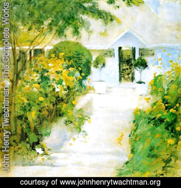 John Henry Twachtman - A Garden Path
