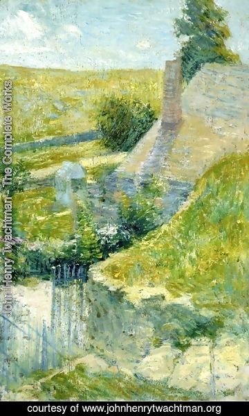 John Henry Twachtman - Artists Home Seen From The Back