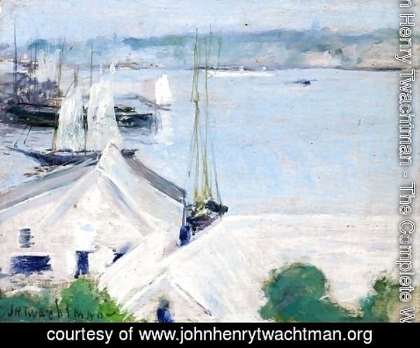 John Henry Twachtman - Boats At Anchor