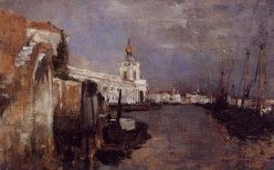 John Henry Twachtman - Canal  Venice