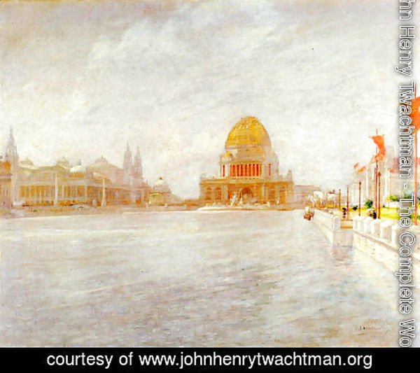 John Henry Twachtman - Court Of Honor  Worlds Columbian Exposiition