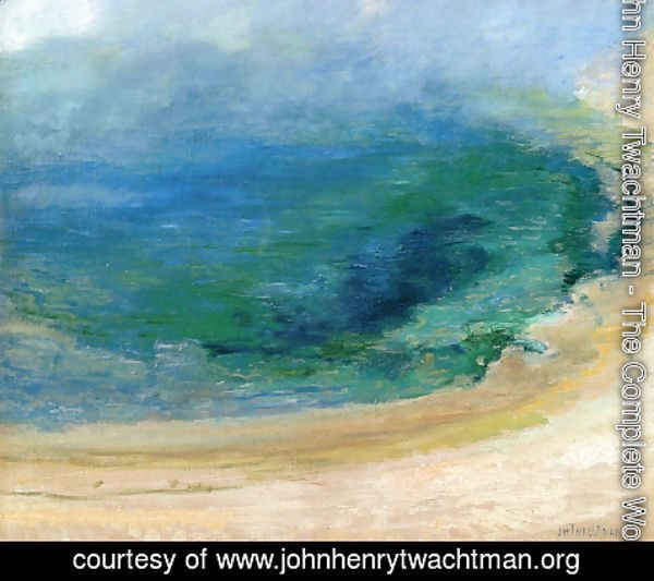 John Henry Twachtman - Edge Of The Emerald Pool  Yellowstone