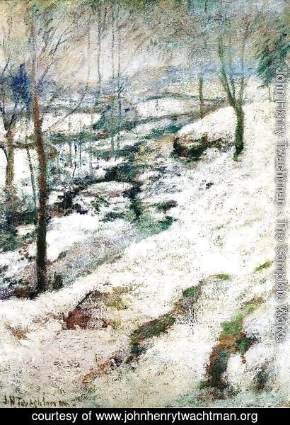 John Henry Twachtman - Frozen Brook