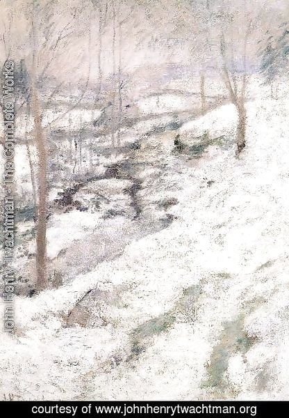 John Henry Twachtman - Frozen Brook2