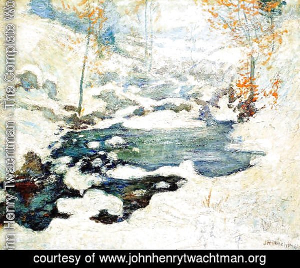 John Henry Twachtman - Icebound
