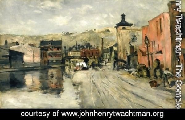 John Henry Twachtman - Miami Canal  Cincinnati