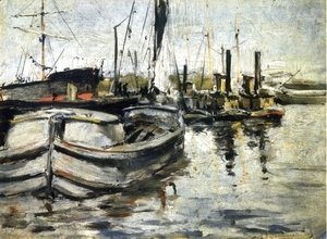 John Henry Twachtman - New York Harbor