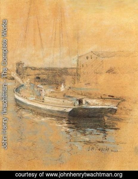 John Henry Twachtman - Newport Harbor