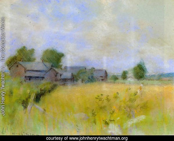 Pasture With Barns  Cos Cob