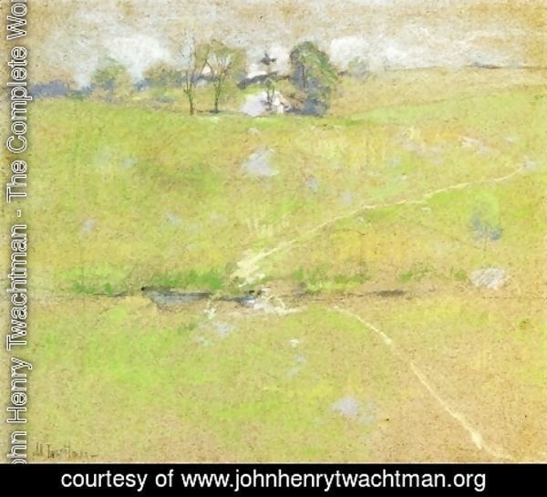 John Henry Twachtman - Path In The Hills  Branchville  Connecticut