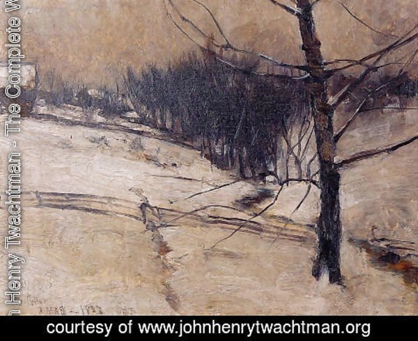 John Henry Twachtman - Snow Scene