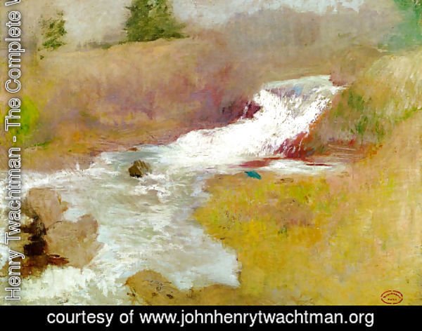 John Henry Twachtman - The Cascade In Spring
