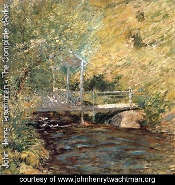 John Henry Twachtman - The Little Bridge