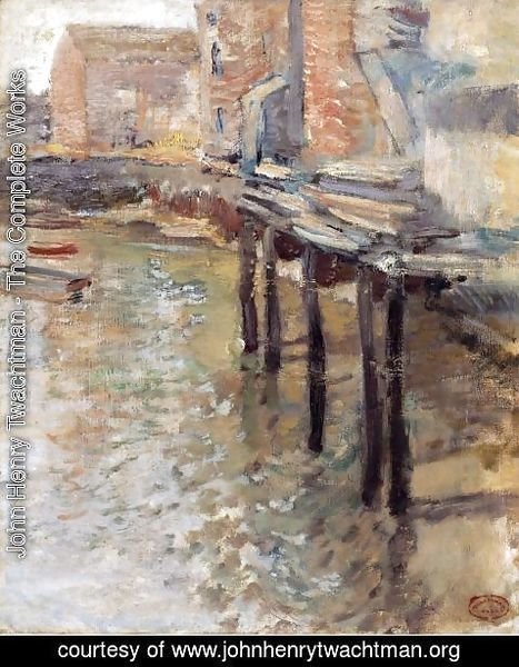John Henry Twachtman - The Old Mill At Cos Cob