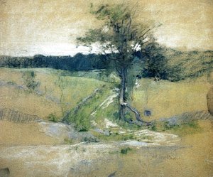 John Henry Twachtman - Tree By A Road