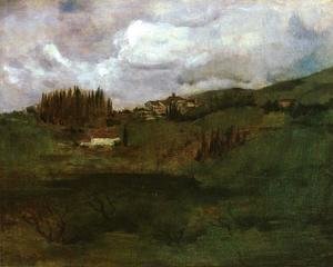John Henry Twachtman - Tuscan Landscape