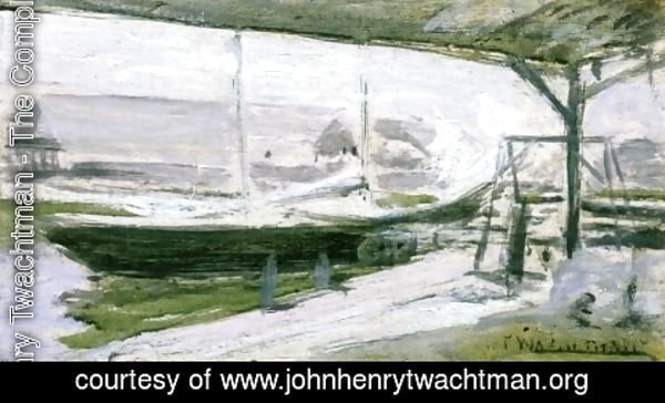 John Henry Twachtman - Under The Wharves