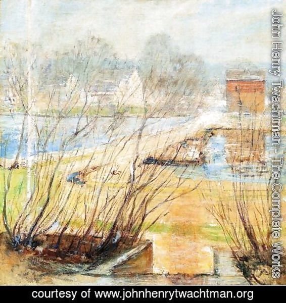 John Henry Twachtman - View From The Holley House  Cos Cob  Connecticut2
