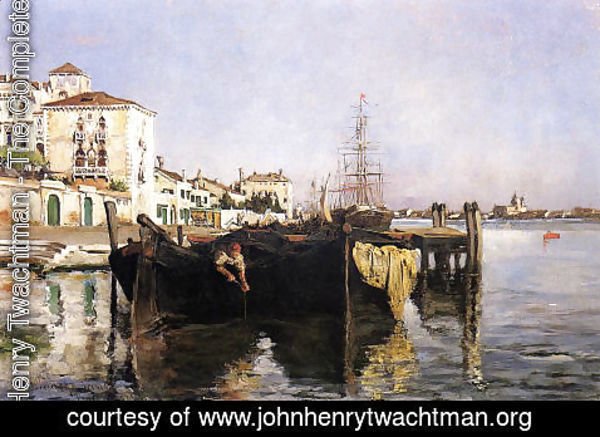 John Henry Twachtman - View Of Venice2