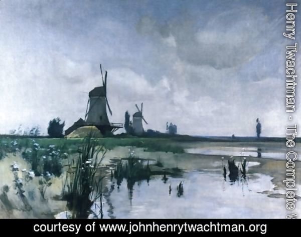 John Henry Twachtman - Windmills