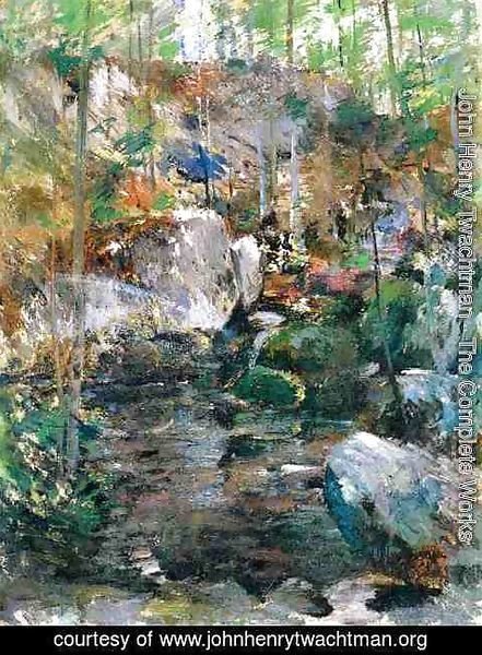 John Henry Twachtman - Woodland Stream